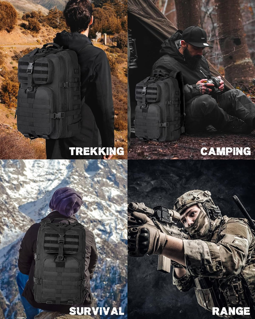 35L Outdoor Tactical Backpack with Molle System and Laptop Storage | Kalsten