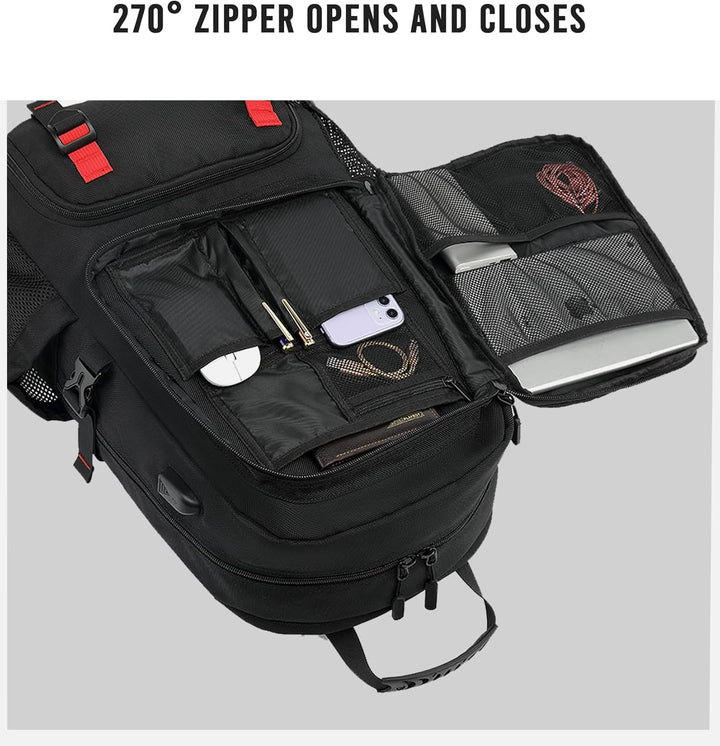 60L Waterproof Travel Laptop Backpack with USB Port & Shoe Compartment | Kalsten