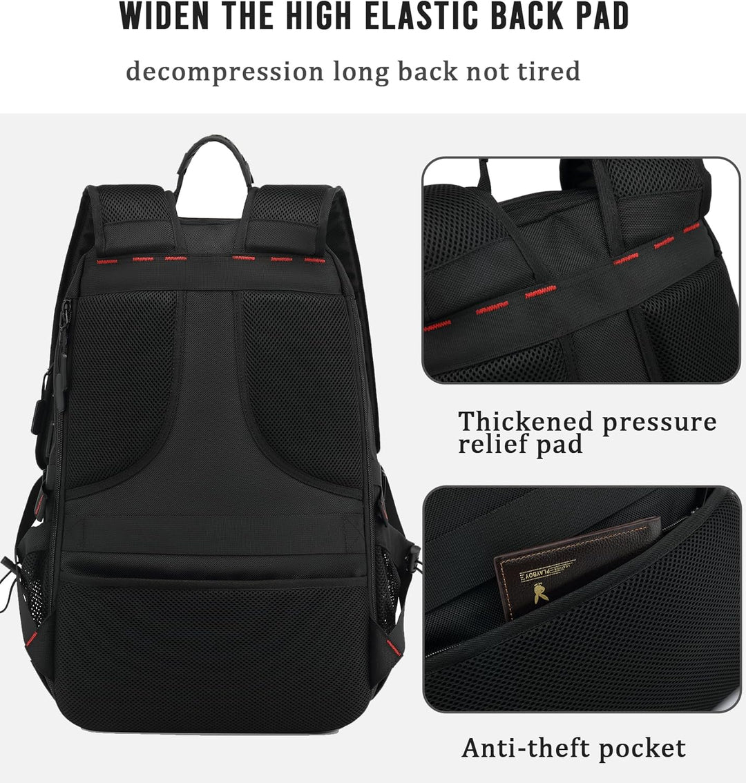60L Waterproof Travel Laptop Backpack with USB Port & Shoe Compartment | Kalsten