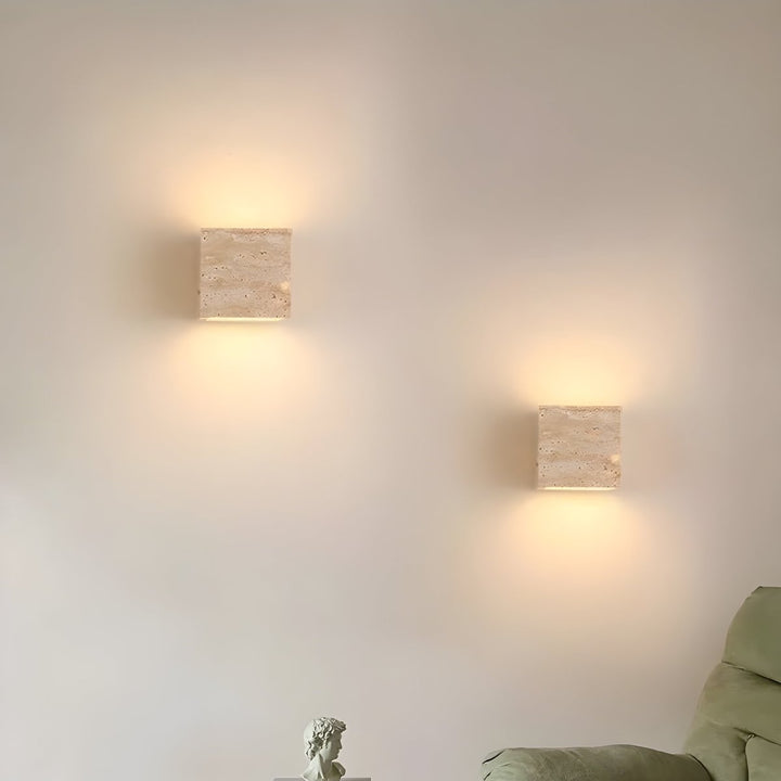 Travertine Wall Lamp – Warm Elegant Lighting