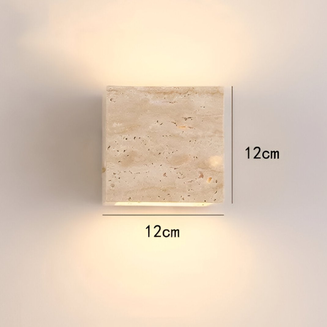 Travertine Wall Lamp – Warm Elegant Lighting