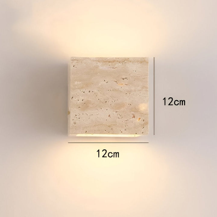 Travertine Wall Lamp – Warm Elegant Lighting