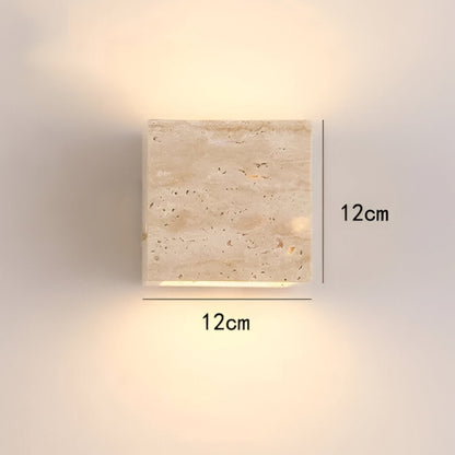 Skanto | Travertine Wall Lamp for a Warm and Elegant Atmosphere