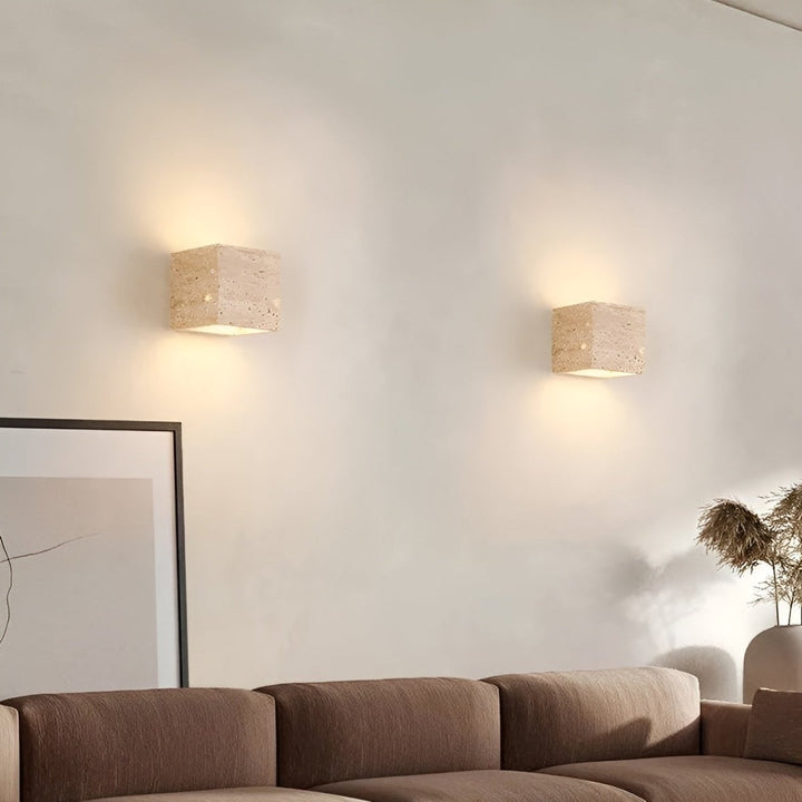 Travertine Wall Lamp – Warm Elegant Lighting
