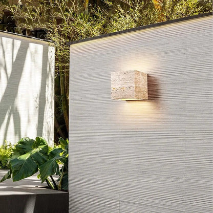 Skanto | Travertine Wall Lamp for a Warm and Elegant Atmosphere