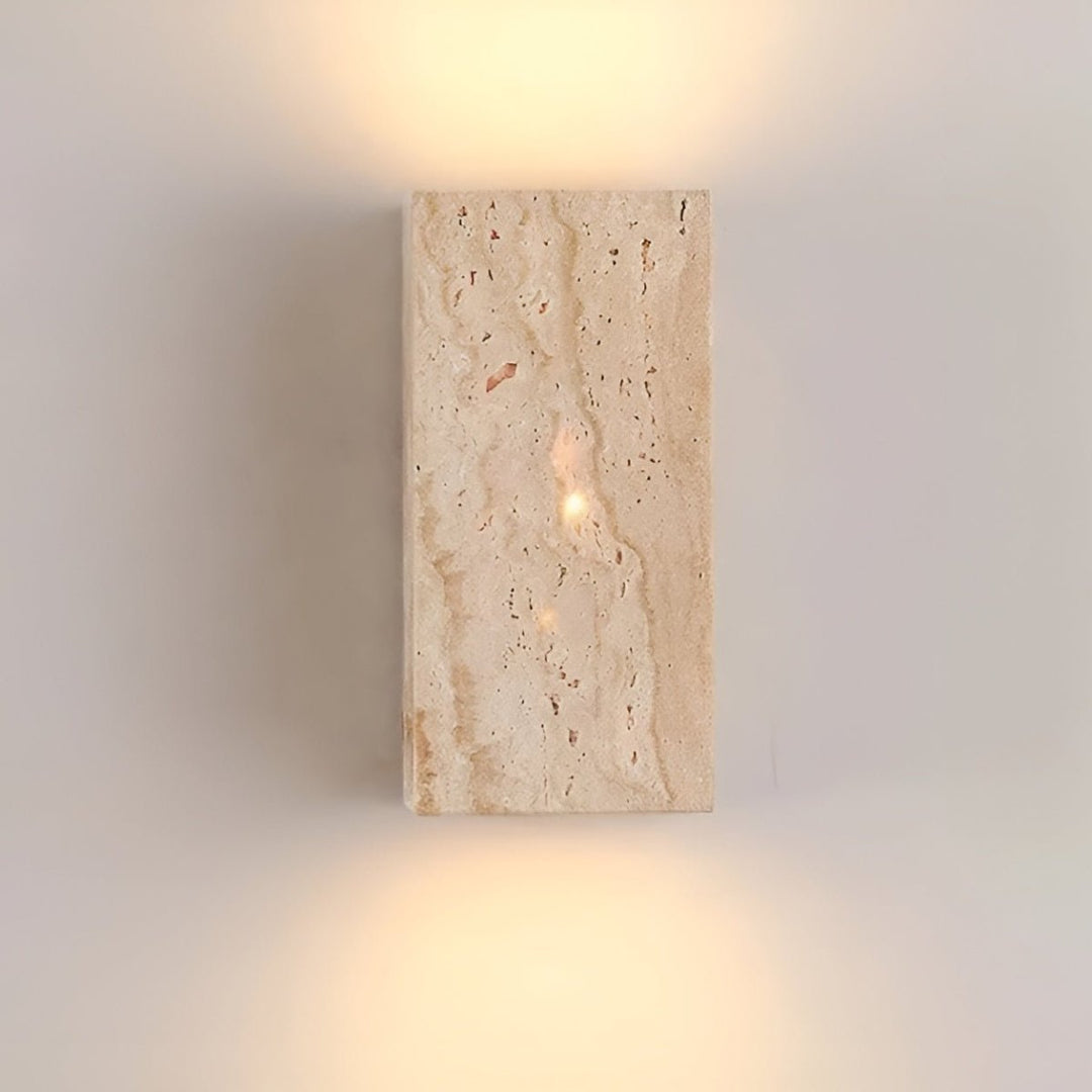 Travertine Wall Lamp – Warm Elegant Lighting