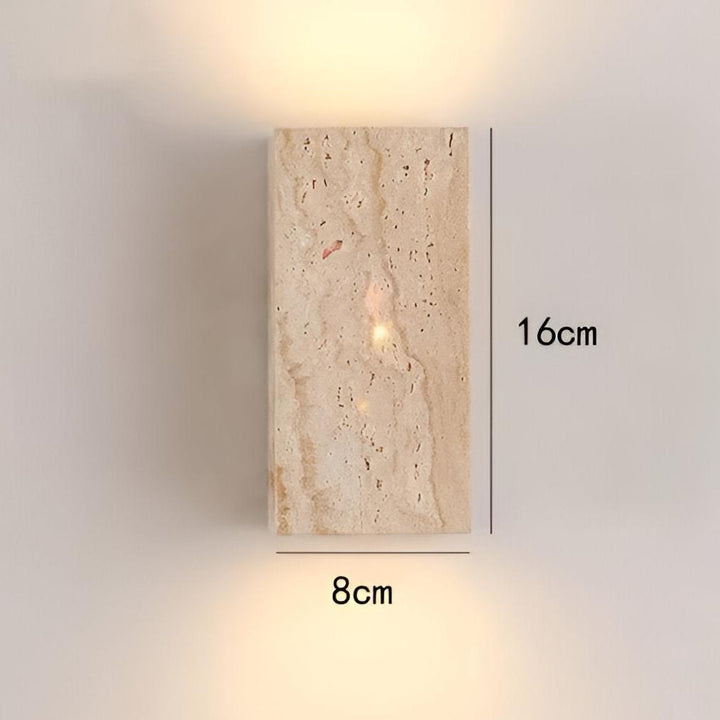 Travertine Wall Lamp – Warm Elegant Lighting