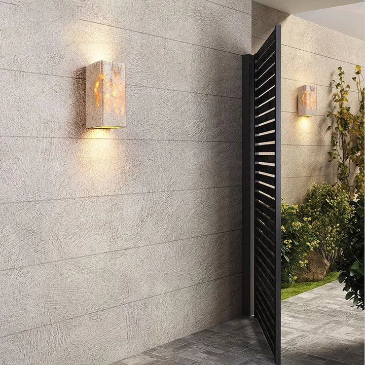 Travertine Wall Lamp – Warm Elegant Lighting