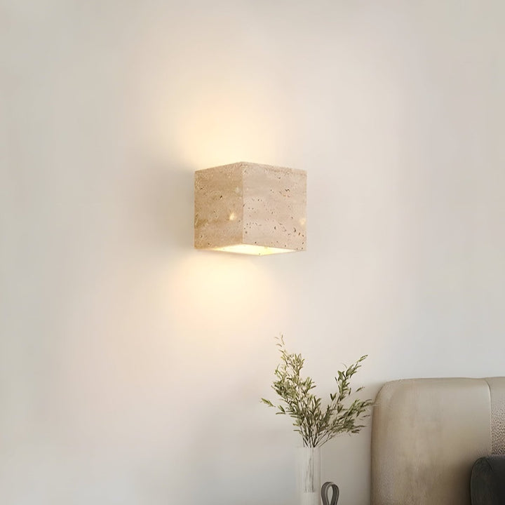 Travertine Wall Lamp – Warm Elegant Lighting