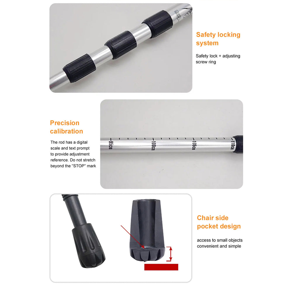 TrekPixin Adjustable T-Handle Hiking Poles | Karnz