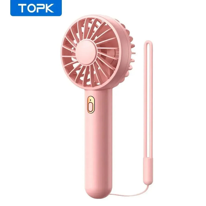 1800mAh Rechargeable Mini Portable Fan - USB Personal Handheld Electric Fan with 3 Speeds for Room, Camping, and Indoor Use | Kalsten