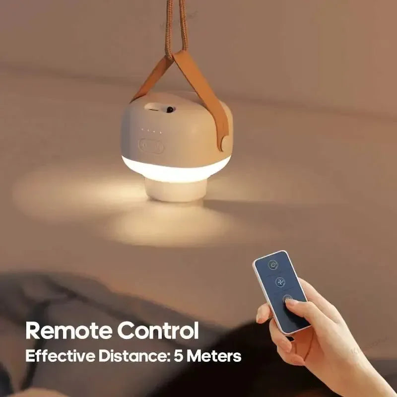 7200mAh Outdoor Camping Fan – Cordless Ceiling Fan with LED Light & Remote Control | Kalsten