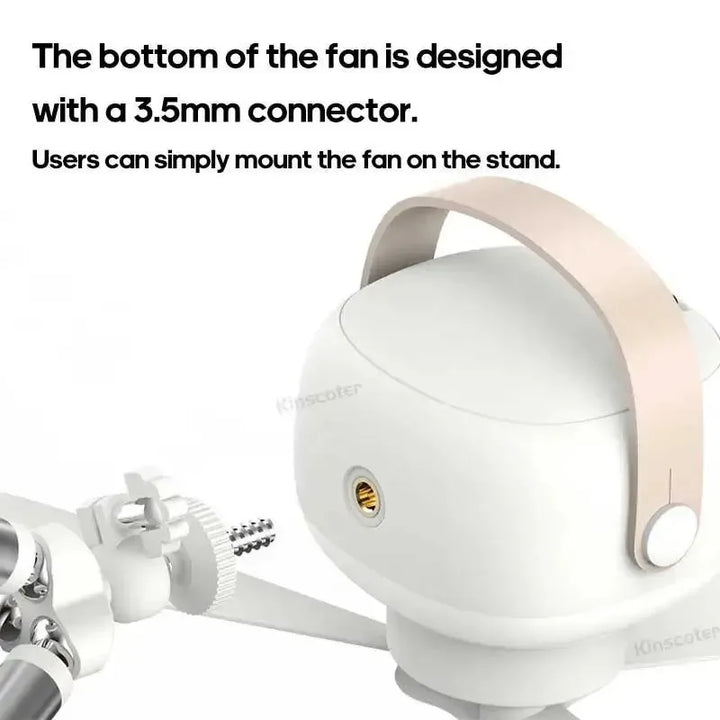 7200mAh Outdoor Camping Fan – Cordless Ceiling Fan with LED Light & Remote Control | Kalsten