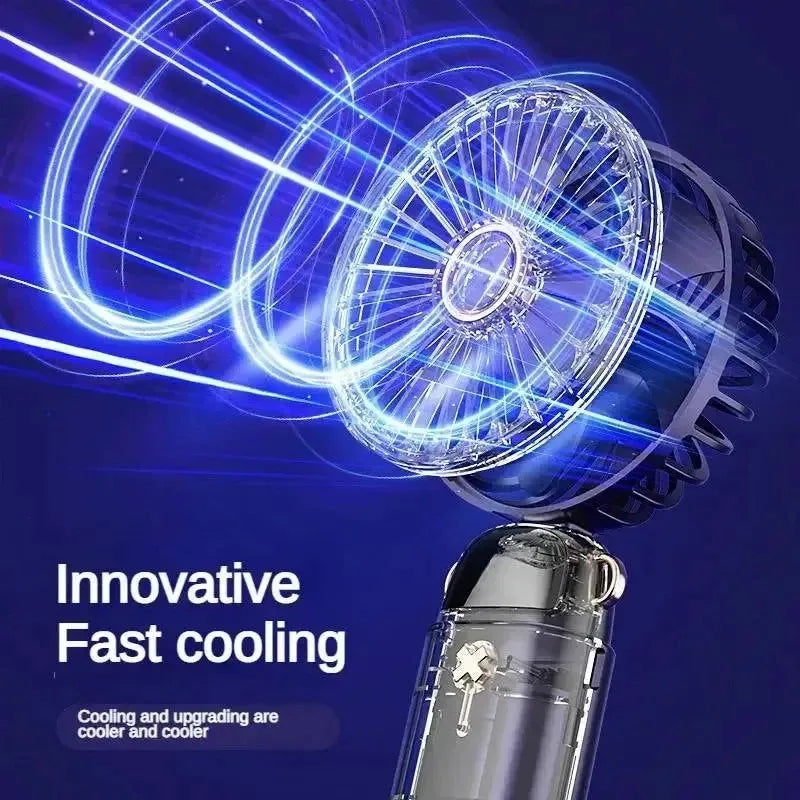 Aromatherapy Handheld Mini Fan – Foldable, Portable & USB Rechargeable | Kalsten