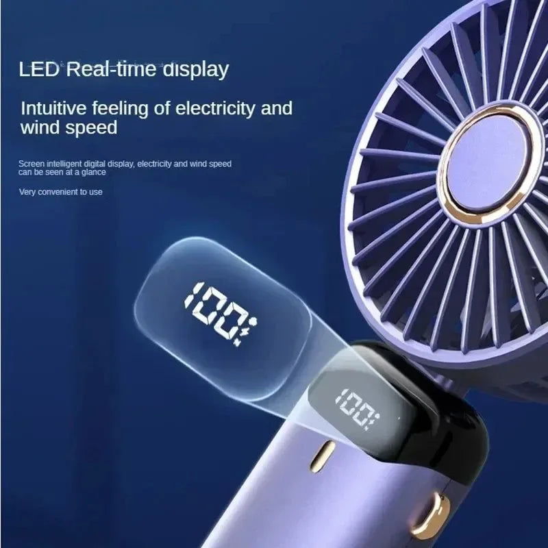 Aromatherapy Handheld Mini Fan – Foldable, Portable & USB Rechargeable | Kalsten