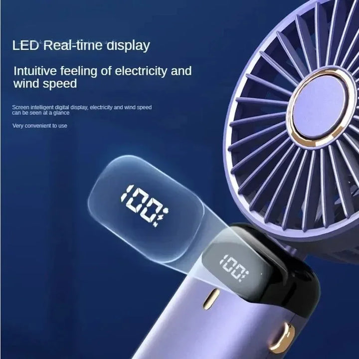 Aromatherapy Handheld Mini Fan – Foldable, Portable & USB Rechargeable | Kalsten