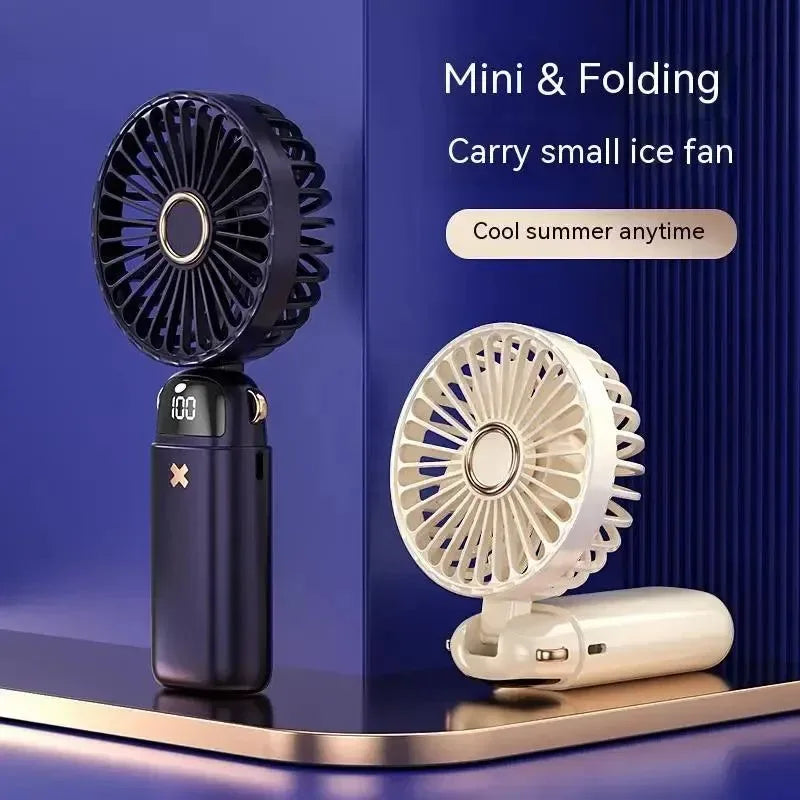 Aromatherapy Handheld Mini Fan – Foldable, Portable & USB Rechargeable | Kalsten