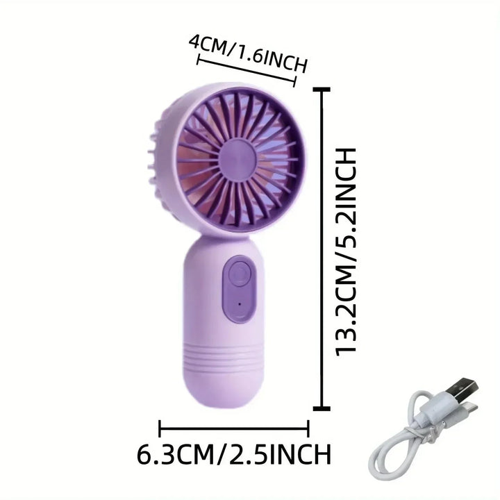 Mini Portable USB Fan – 3-Speed Handheld Cooling for Office, Travel & Camping | Kalsten