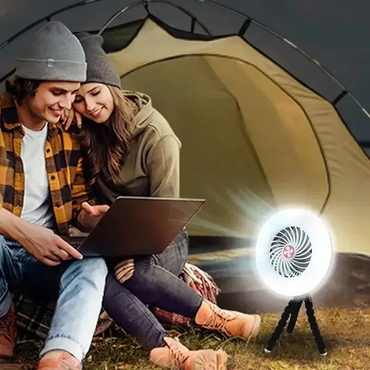 Multifunctional Camping Tool - TYPE-C/Solar Powered Charging LED Camping Light Fan | Kalsten