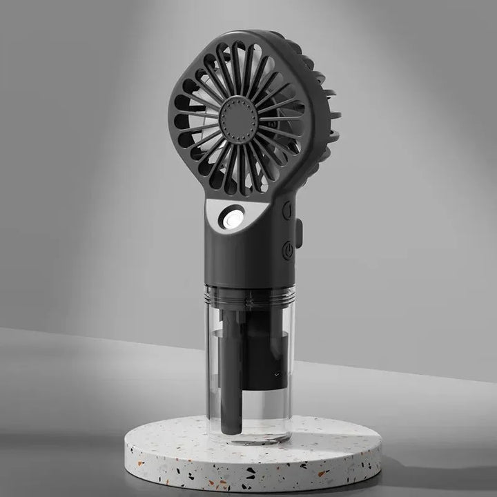 Portable Rechargeable Handheld Misting Fan - Battery Operated USB Mini Air Conditioner for Travel and Outdoor Use | Kalsten