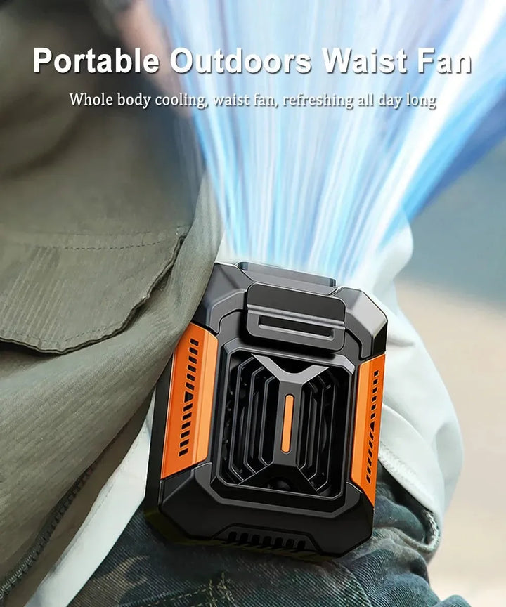 Portable Waist Clip Fan | USB Rechargeable Hanging Fan for Outdoor, Camping, Running, Sports | Kalsten
