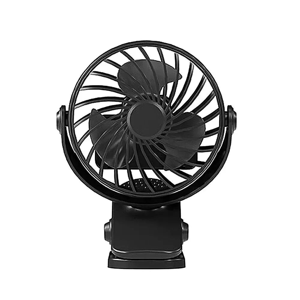 Rechargeable 720° Rotating Clip Fan with Nightlight – Portable & Versatile Cooling Solution | Kalsten