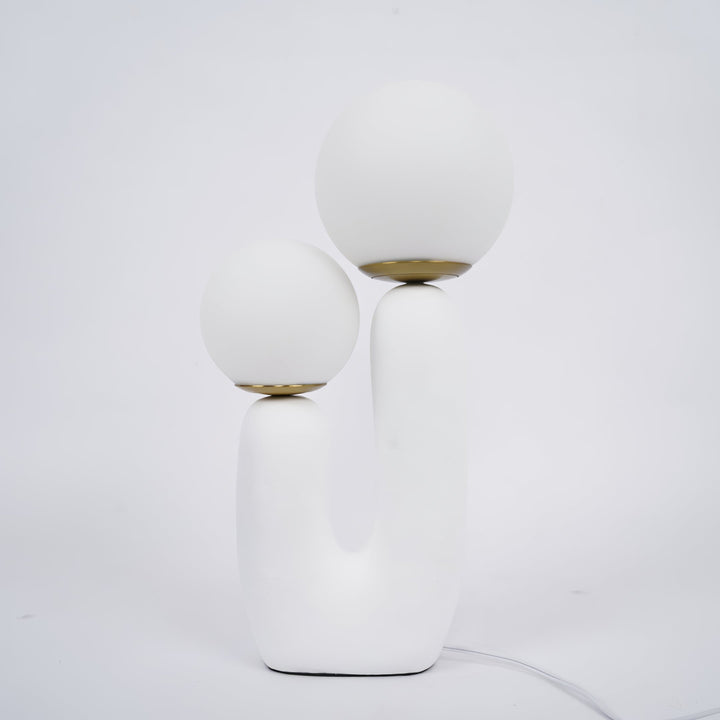 Contemporary Style Table Lamp with Natural Accent | Kalsten