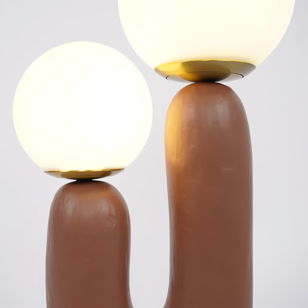 Contemporary Style Table Lamp with Natural Accent | Kalsten
