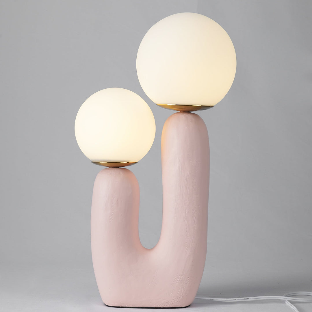 Contemporary Style Table Lamp with Natural Accent | Kalsten