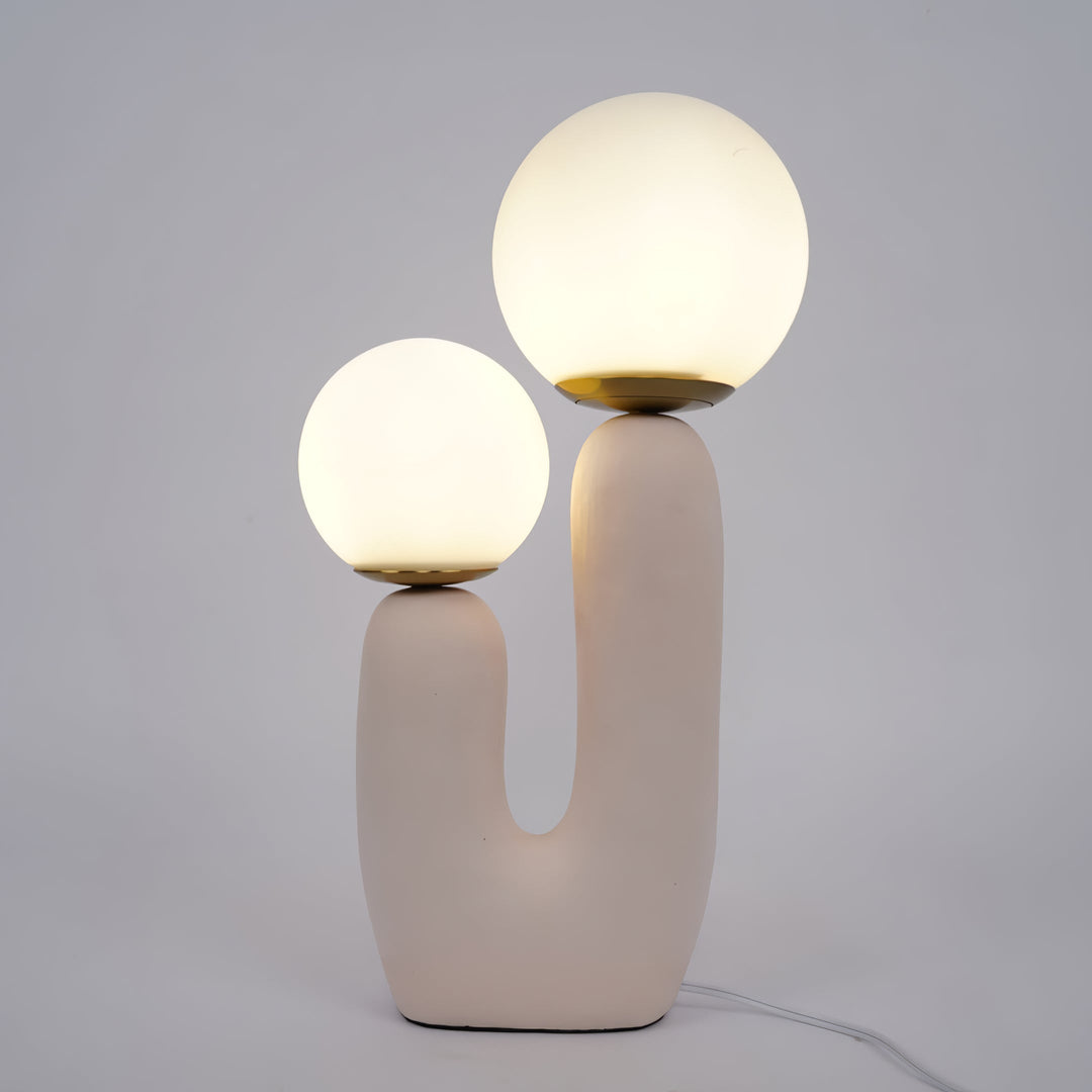Contemporary Style Table Lamp with Natural Accent | Kalsten