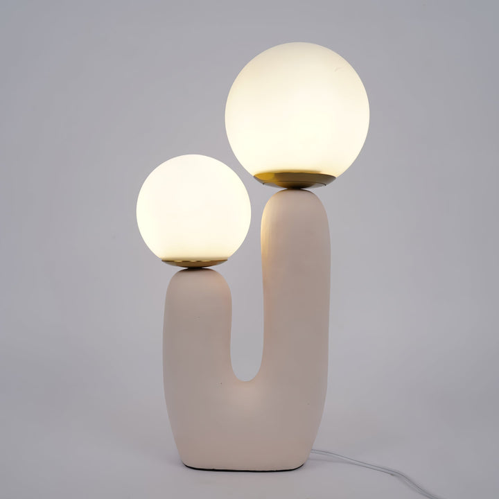 Contemporary Style Table Lamp with Natural Accent | Kalsten