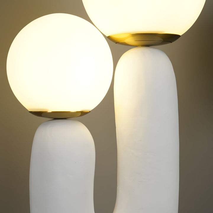 Contemporary Style Table Lamp with Natural Accent | Kalsten
