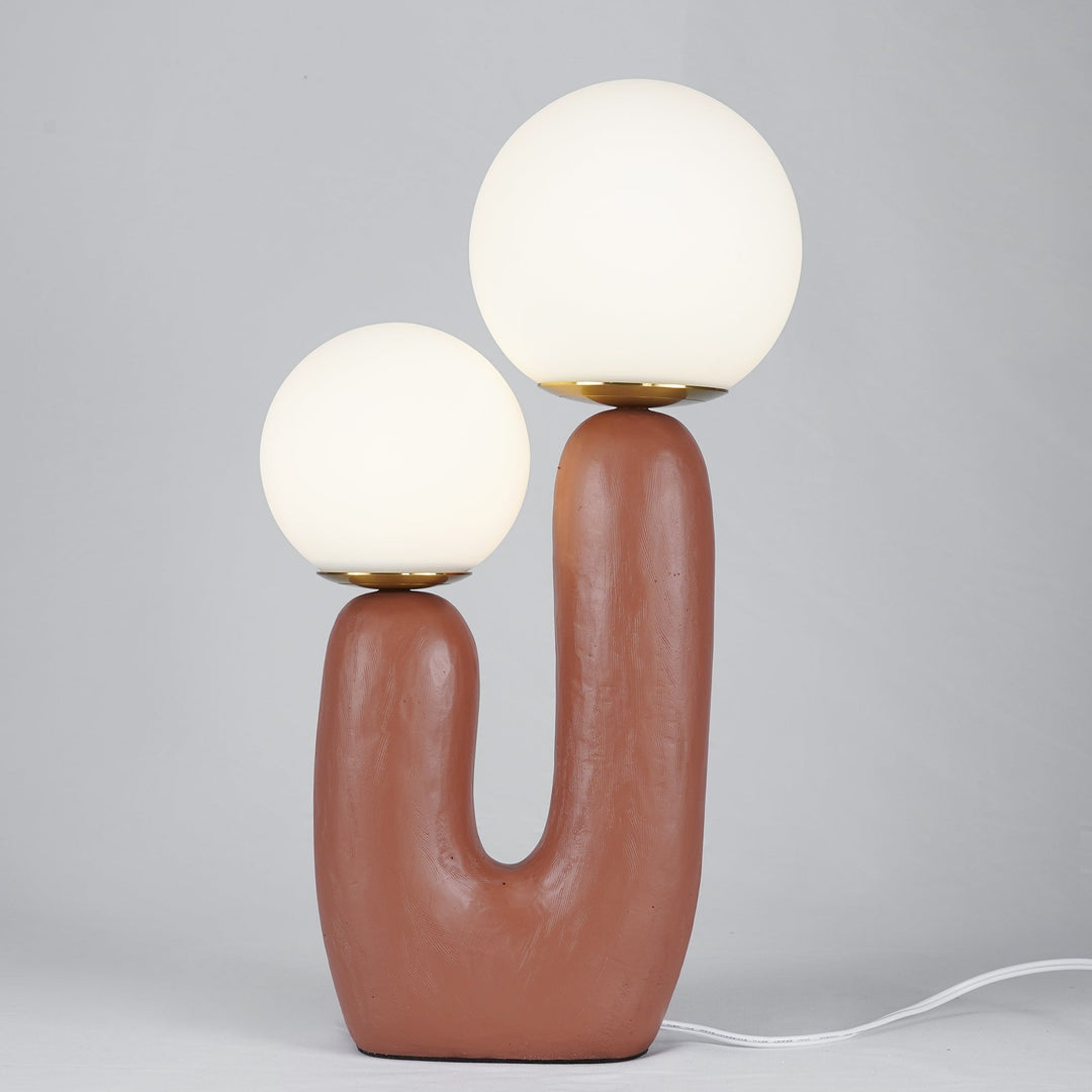 Contemporary Style Table Lamp with Natural Accent | Kalsten