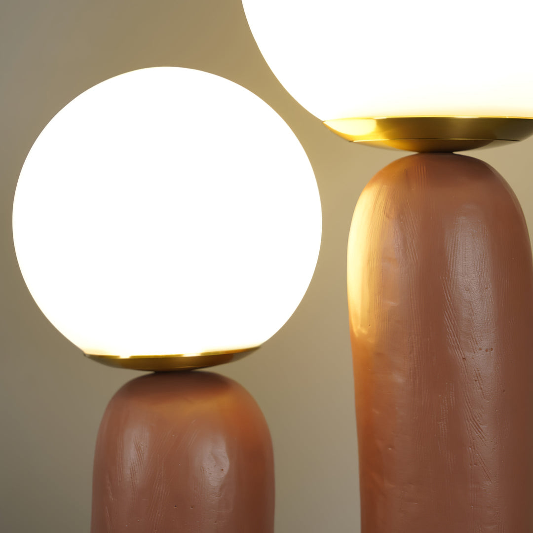 Contemporary Style Table Lamp with Natural Accent | Kalsten