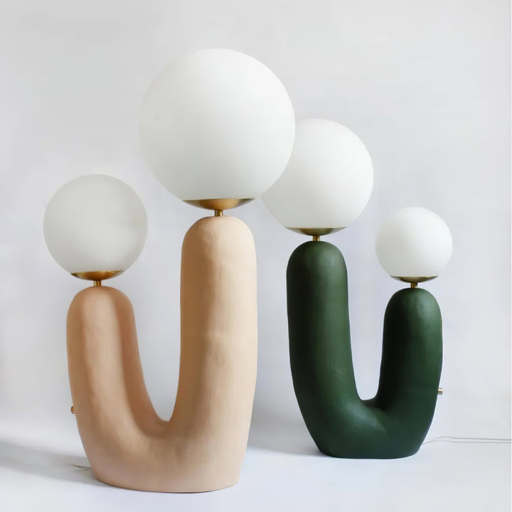 Contemporary Style Table Lamp with Natural Accent | Kalsten