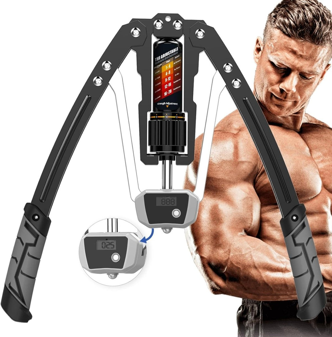 Kalsten | TwisterPro Adjustable Hydraulic Arm Trainer – 10–200 kg Resistance – Upper Body Strength Training for Arms, Chest & Shoulders