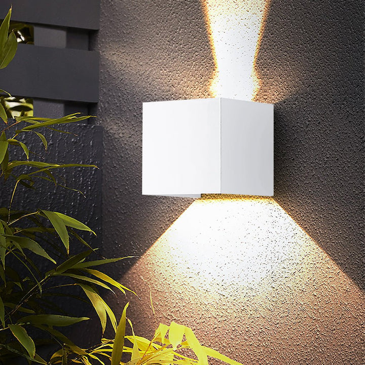 Square Waterproof Up Down Lighting Adjustable Modern Exterior Lights | Kalsten