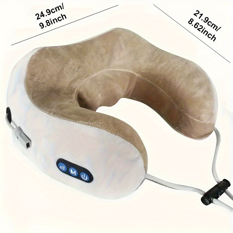 Kalsten | U-shaped Neck Pillow with Memory Foam & USB Rechargeable Heating - NeckEase Pro