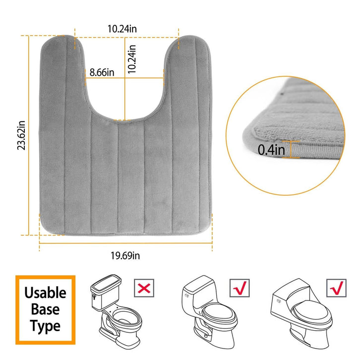 Kalsten | U-shaped non-slip toilet mat