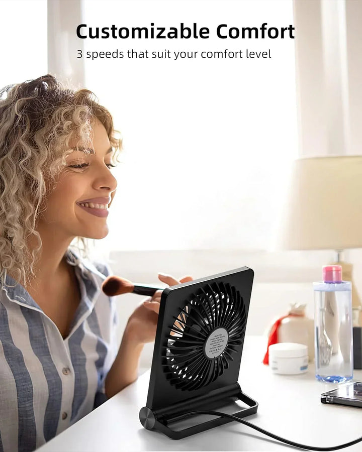 Ultra Quiet USB Desk Fan - Powerful - Compact - Energy Efficient | Kalsten