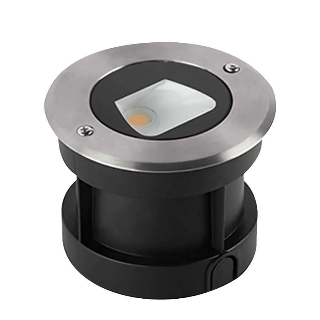 Ultra-thin Waterproof Recessed Step Lights LED Ground Lighting for Stairs, Decks (IP65, 110-240V, Warm White) | Kalsten