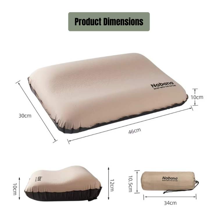 AirRest Camping Pillow Inflatable Ergonomic | Kalsten