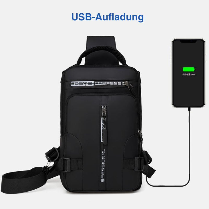 Shoulder bag with USB charger | Kalsten
