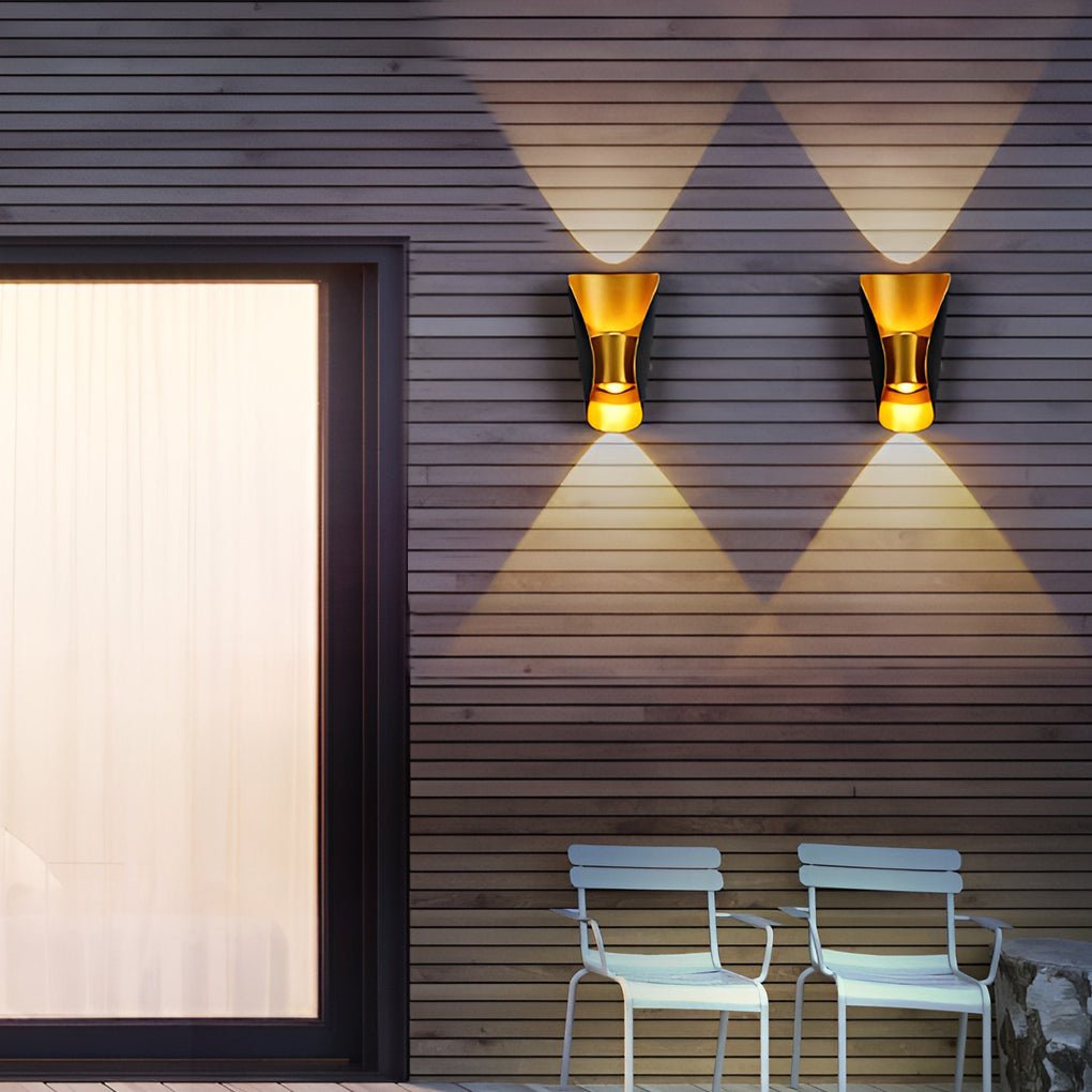 Unique Creative Up and Down Lights Outdoor Wall Lights Waterproof Wall Sconces Wall Lamp | Kalsten