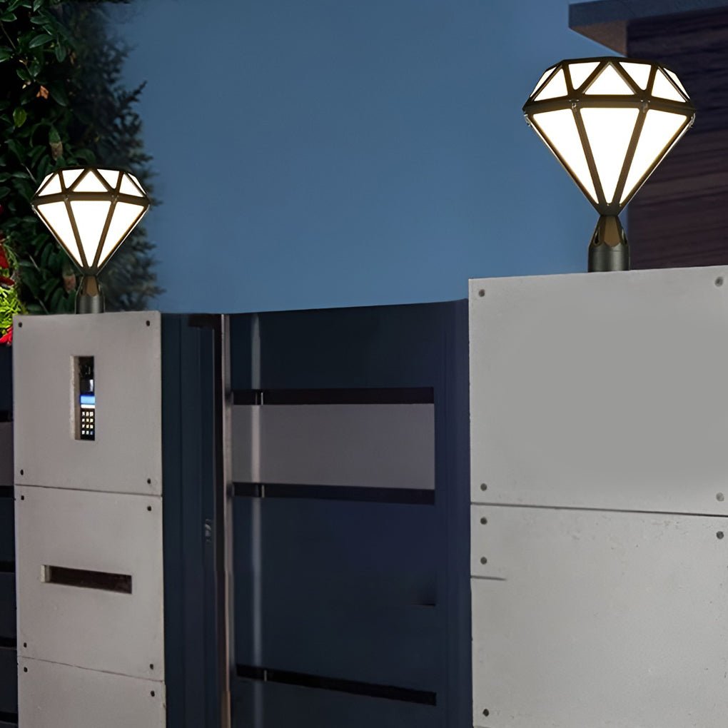 Unique Diamond-shaped LED Post Lights Outdoor Lights Waterproof Fence Post Lights | Kalsten