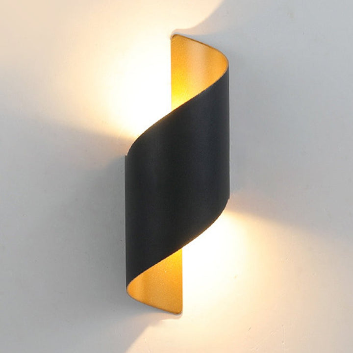 Unique Spiral Design LED Waterproof Two-way Luminous Wall Light for Aisle Balcony | Kalsten