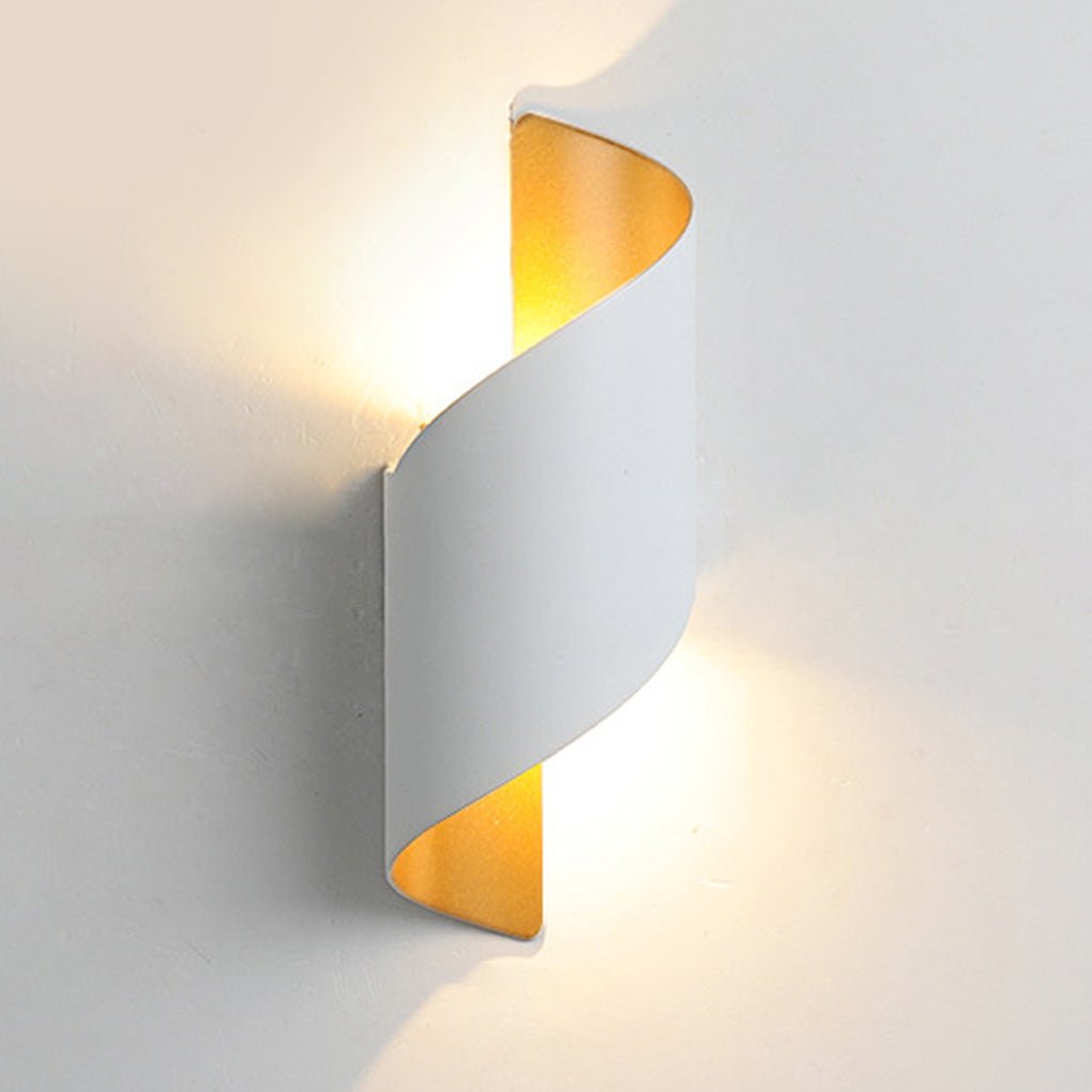 Unique Spiral Design LED Waterproof Two-way Luminous Wall Light for Aisle Balcony | Kalsten
