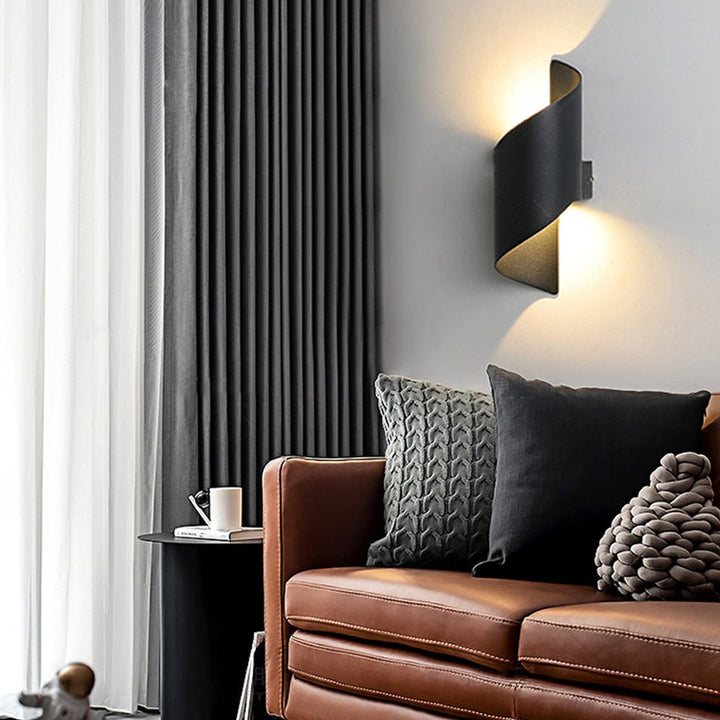Unique Spiral Design LED Waterproof Two-way Luminous Wall Light for Aisle Balcony | Kalsten