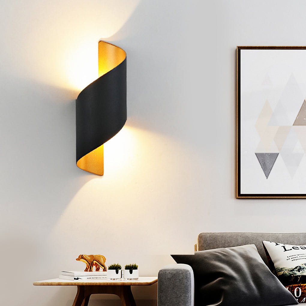 Unique Spiral Design LED Waterproof Two-way Luminous Wall Light for Aisle Balcony | Kalsten