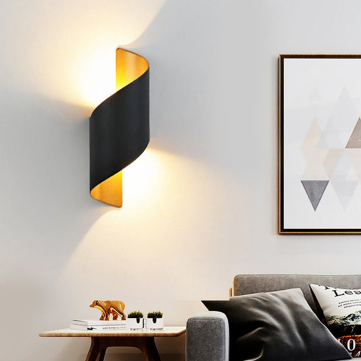 Unique Spiral Design LED Waterproof Two-way Luminous Wall Light for Aisle Balcony | Kalsten